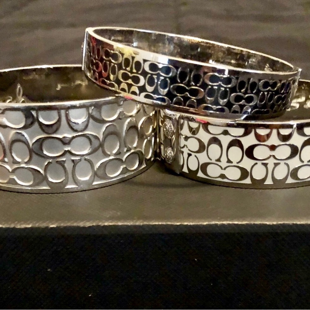 COACH Lot Of Three Patterned Bangles/Bracelets
